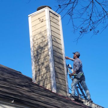 Exterior Painting being performed by an experienced WF Painting painter.